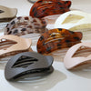 Hair Accessories Ps Fashion Geometric Diamondshaped Flat Oval Duckbill Shark Clip Baking Paint