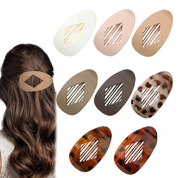 Hair Accessories Ps Fashion Geometric Diamondshaped Flat Oval Duckbill Shark Clip Baking Paint