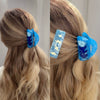 Hair Accessories Pvc Handmade Butterfly Printed Hair Grab Clip