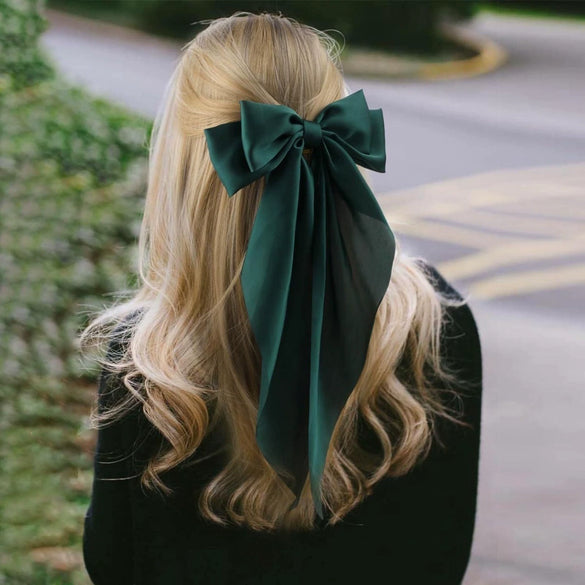 Hair Accessories Satin Handmade Women's Bow Hairpins