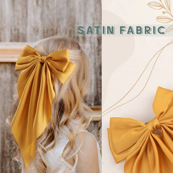 Hair Accessories Satin Handmade Women's Bow Hairpins