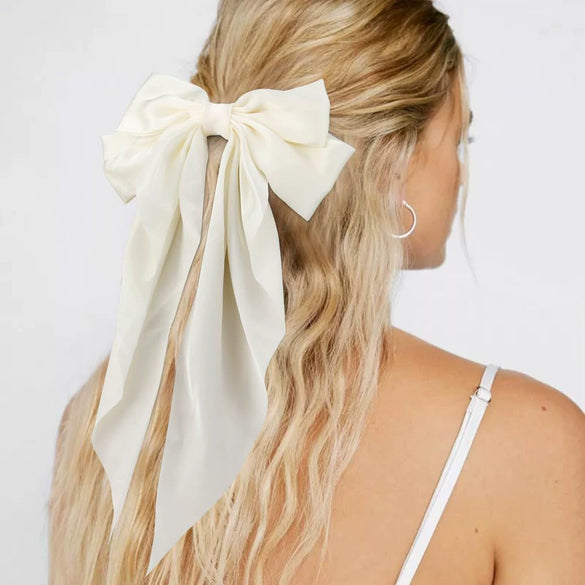 Hair Accessories Satin Handmade Women's Bow Hairpins