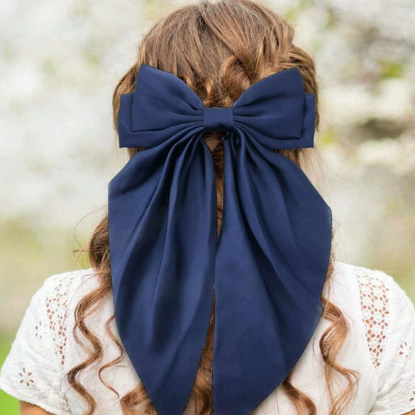 Hair Accessories Satin Handmade Women's Bow Hairpins