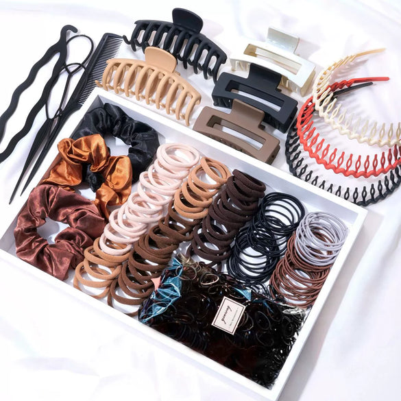 Hair Accessories Set Plastic Resin Simple Handmade Women's