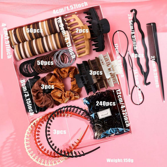 Hair Accessories Set Plastic Resin Simple Handmade Women's