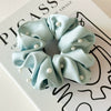Hair Accessories Solid Color Satin Fabric Pearl Inlaid High Elastic Hair Ring