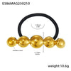 Hair Accessories Stainless Steel And 316L Stainless Steel Bow Hair Rope Plated With Gold High Elasticity Electroplating