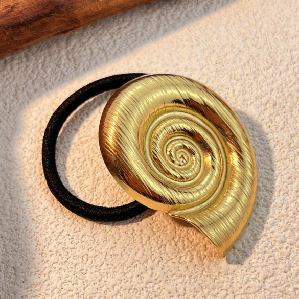 Hair Accessories Stainless Steel Conch Hair Rope Hairpin Hair Ring Electroplated Retro Style