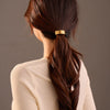 Hair Accessories Titanium Steel Ushaped Threelayer Hollow Ring Hair Ring With Electroplating