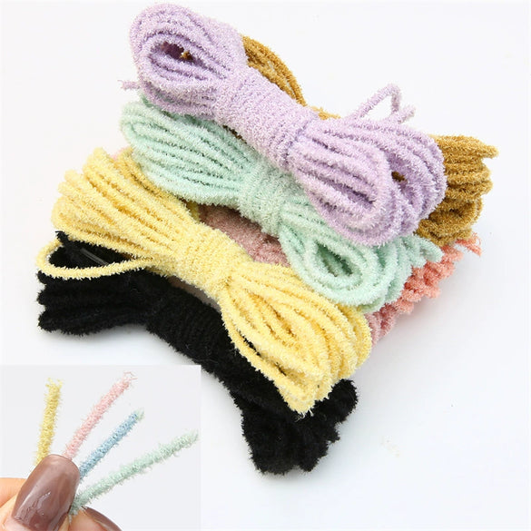 Hair Accessories Wool Fleece Cord Diy Handmade Elastic Hair Rope Hair Ring