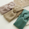 Hair Accessories Wool Knitted Geometric Cross Hair Band Retro Chic Style