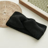 Hair Accessories Wool Knitted Geometric Cross Hair Band Retro Chic Style