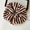 Hair Accessories Wool Striped Knitted Hair Ring For Girls