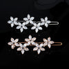 Hair Accessories Zircon Inlaid Side Clip Bangs Clip Back Head Clip For Women Plant Flowers Style