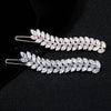 Hair Accessories Zircon Inlaid Side Clip Bangs Clip Back Head Clip For Women Plant Flowers Style