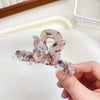 Hair Accessory Acetic Acid Handmade Water Drop Rhinestone Butterfly Claw Clip For Women