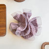 Hair Accessory Fabric Handmade High Elasticity Highend Fairy Mesh Scrunchie With Sweet Ruffles