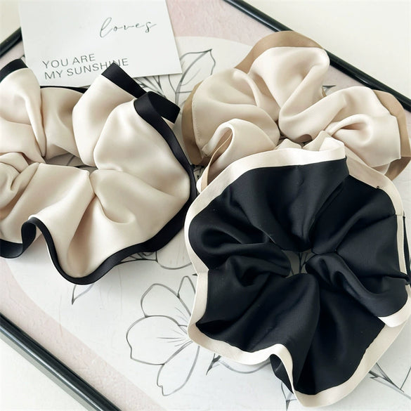 Hair Accessory Fabric Seiko Threedimensional Luxury Small Fragrance Cloud Fat Intestine Ring Ball Hair Ring Ponytail Hair Accessory
