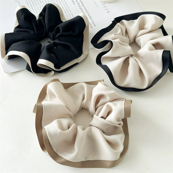 Hair Accessory Fabric Seiko Threedimensional Luxury Small Fragrance Cloud Fat Intestine Ring Ball Hair Ring Ponytail Hair Accessory