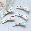 Hair Accessory Hairpin Mixed Materials Handmade Heart Shape Cartoon Kt Cat Sweet Girly Style For Women