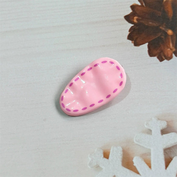 Hair Accessory Handmade Mixed Materials Small Water Drop Duckbill Bangs Side Clip For Women