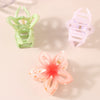 Hair Accessory Hollow Gradient Flower Shark Clip For Women Ps Material Baking Paint Plant Flowers Style