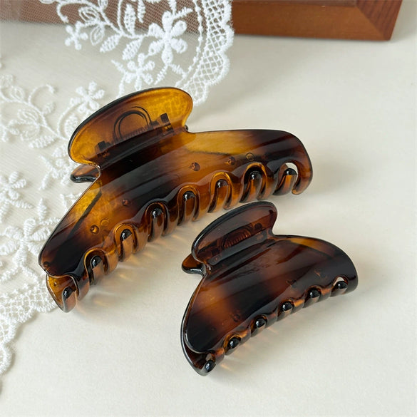 Hair Accessory Pc Material Fanshaped Glossy Polish Women's Hairpin