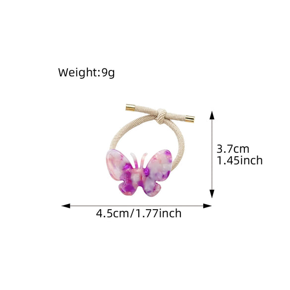 Hair Band Acetate Butterfly High Elasticity Handmade Sweet Animal Style