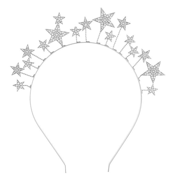 Hair Band Alloy Rhinestone Star Electroplating Women's Hair Accessories
