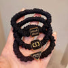 Hair Band Cloth Handmade High Elastic Female Letter Style