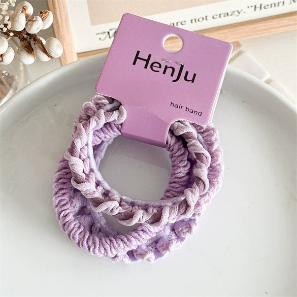 Hair Band Fabric Handmade High Elastic Simple Basic Women's Hair Accessories
