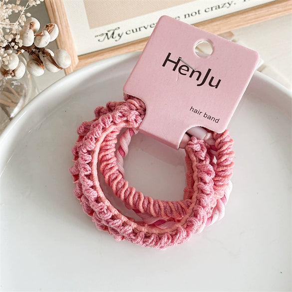Hair Band Fabric Handmade High Elastic Simple Basic Women's Hair Accessories