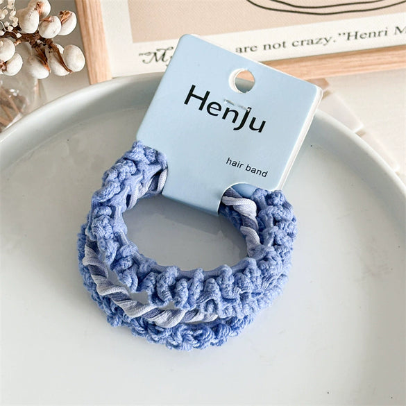 Hair Band Fabric Handmade High Elastic Simple Basic Women's Hair Accessories