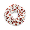 Hair Band Gold Velvet Cloth Rugby Print Handmade Women's Elastic