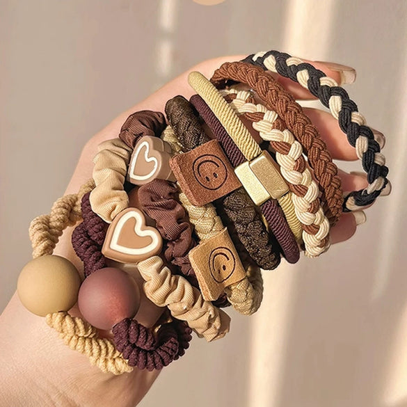 Hair Band Hair Accessories Hair Rope Hair Tie For Girls Highgrade Temperament Simple Cloth Handmade High Elasticity