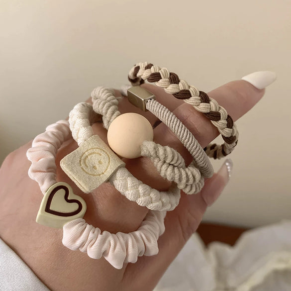 Hair Band Hair Accessories Hair Rope Hair Tie For Girls Highgrade Temperament Simple Cloth Handmade High Elasticity