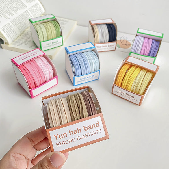 Hair Band Hair Rope Cloth Handmade High Elasticity Geometric Headwear