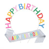 Hair Band Headdress Girl Zinc Alloy Glitter Cloth Color Letter Electroplating Bronzing Characters Crown Party Ribbon Belt