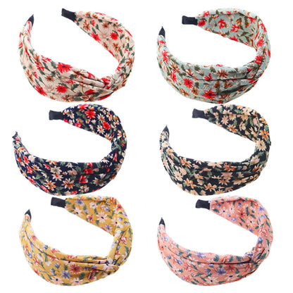 Elegant Lady Flower Cloth Hair Band