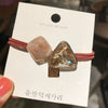 Hair Band Triangle Crystal Mixed Material Handmade High Elasticity
