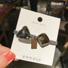 Hair Band Triangle Crystal Mixed Material Handmade High Elasticity