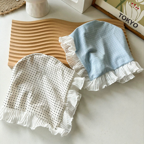 Hair Band Triangle Scarf Headband Cloth Handmade Sweet Style Wave Dot