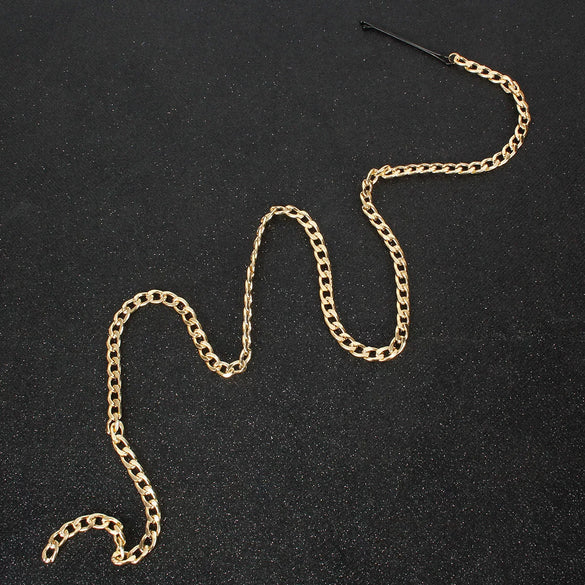 Hair Chain Aluminum Minimalist Geometric Electroplating Women's Hair Accessories