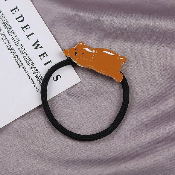 Hair Clip Accessories Set Alloy Rubber Band Duckbill Clip With Animal Design Electroplated For Women