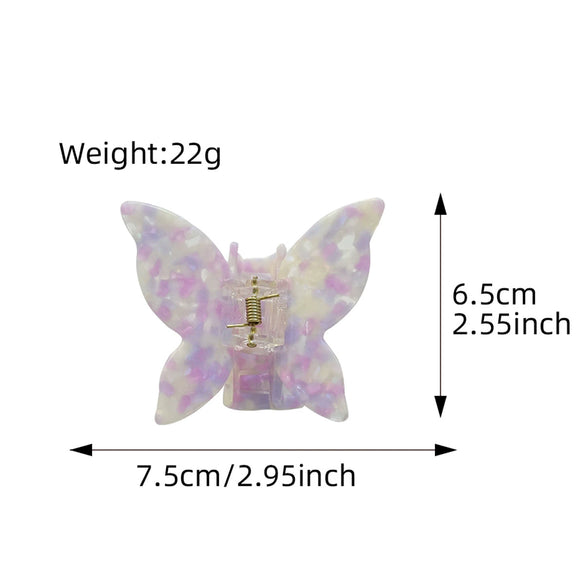Hair Clip Acetic Acid Plate Butterfly Handmade Women's Natural Style Jewelry Accessories