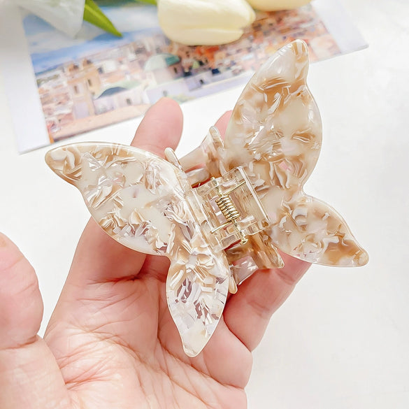Hair Clip Acetic Acid Plate Butterfly Handmade Women's Natural Style Jewelry Accessories