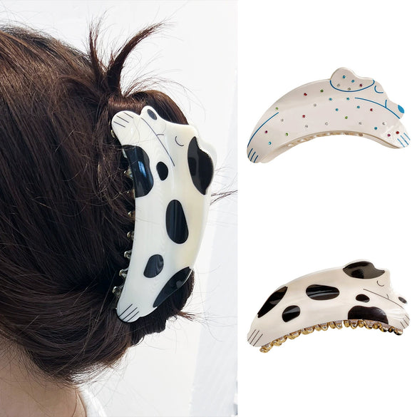 Hair Clip Acrylic Handmade Puppy Spots Lovely Style For Girls