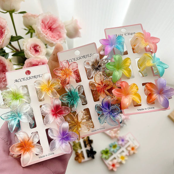 Hair Clip Flower Baking Paint Highend Women's Hair Accessories
