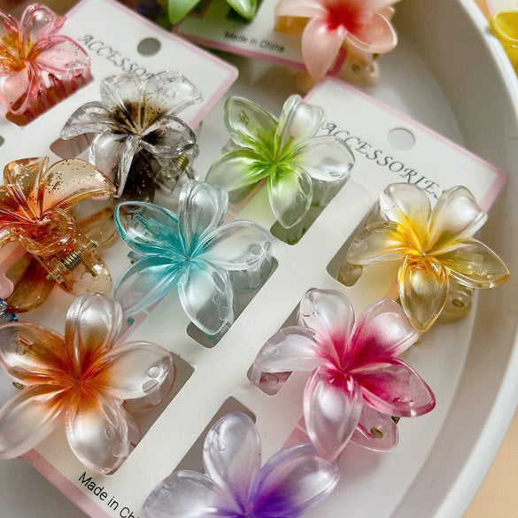 Hair Clip Flower Baking Paint Highend Women's Hair Accessories
