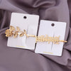 Hair Clip Gothic Retro Art Style Golden Floral Letter Hair Accessories